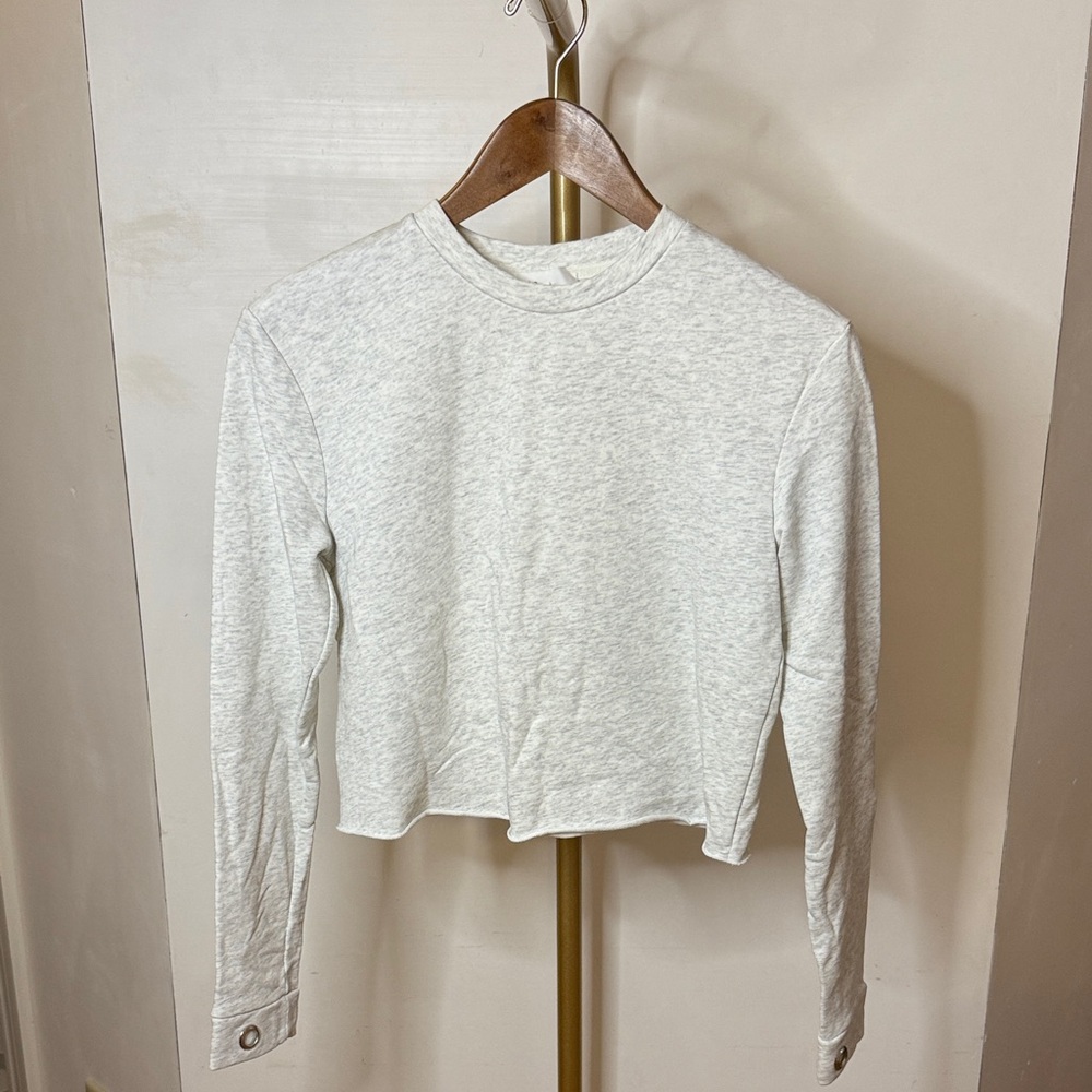 by the way. Light Gray Long Sleeve Top